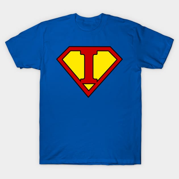 Superhero Symbol Letter I T-Shirt by NextLevelDesignz